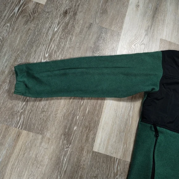 VTG Columbia 10/12 Youth 90s Oregon Ducks Football Fleece Jacket Green Full Zip - Picture 11 of 15